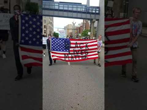 Akron Ohio BLM protest High St same day RIP Nakia Kiki Crawford murder 6/14/20 #RIP #Akron