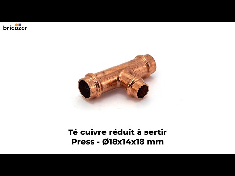 Té cuivre réduit à sertir - 18 mm - Press CONEX BANNINGER