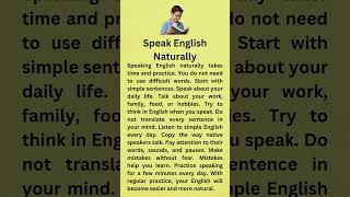Speak English Naturally || Graded Reader || Listen And Practice