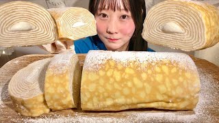 ASMR Bánh Crepe Cuộn 【Phụ đề tiếng việt】【Mukbang/ Eating Sounds】