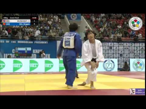 Judo 2014 Grand Prix Ulaanbaatar: Munkhbat (MGL) - Wu (CHN) [-48kg] semi-final