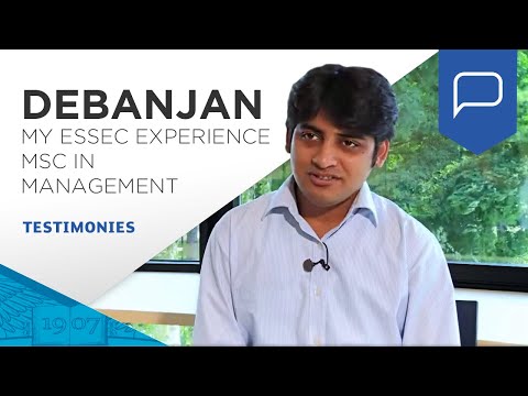 My ESSEC Experience: Debanjan Saha, MSc in Management student