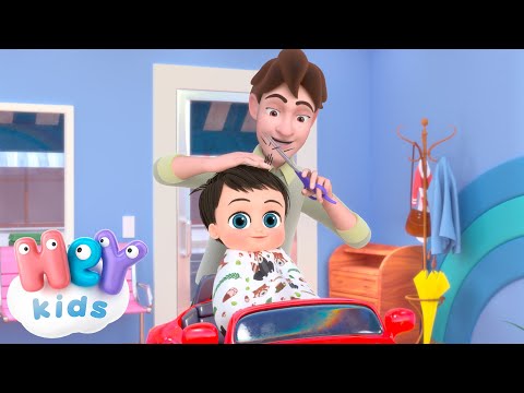 Haircut song ✂️ Hair cutting cartoon | Fun Song for Kids | HeyKids Nursery Rhymes