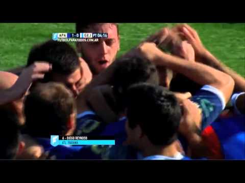 Gol de Reynoso. Atl. Paraná 1 - Gimnasia (J) 0. Fecha 27. Primera B Nacional 2015. FPT.