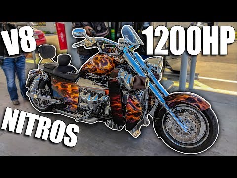 1200HP TWIN-SUPERCHARGED V8 NITROUS MOTORCYCLE?!