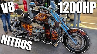 1200HP TWIN-SUPERCHARGED V8 NITROUS MOTORCYCLE?!