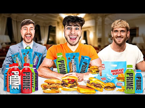 Only Eating Youtuber Products For 24 Hours!