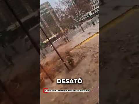 ¿Un tornado en Chile? Esto pasó en las calles de Santiago 🌪️
