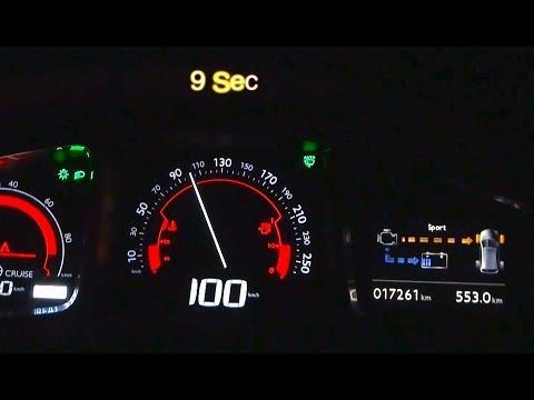 Citroen DS5 Hybrid 0-100 km/h 0-60 mph acceleration with All Wheel Drive Hybrid