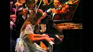 Part 1: The 11 year-old Gabriela Montero plays the Grieg Piano Concerto, 1st movement.