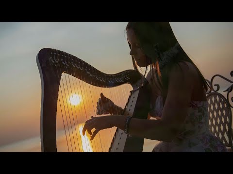 Heavenly Harp Instrumental 😌 Peaceful Harp Background Music to Relax