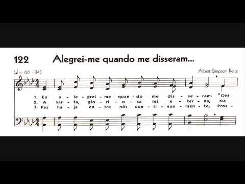 Hinário 5 CCB - Hino 122 - Alegrei-me quando me disseram... - Strings - Teclado Yamaha PSR S670
