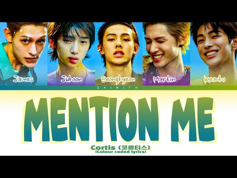 CORTIS 'MENTION ME' - GOAT Movie soundtrack (Colour coded lyrics) 