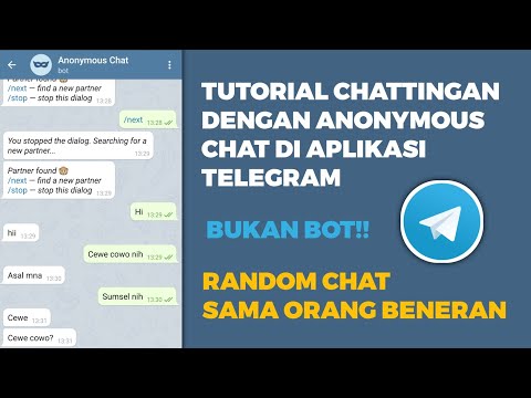 Cara Chat Random (Anonymous Chat) di Telegram