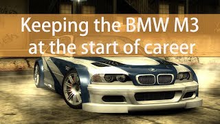Need for Speed Most Wanted: Keeping The BMW M3 GTR at the start of Career