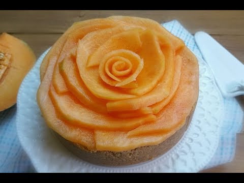 Torta fredda al melone senza cottura,FACILE e VELOCE