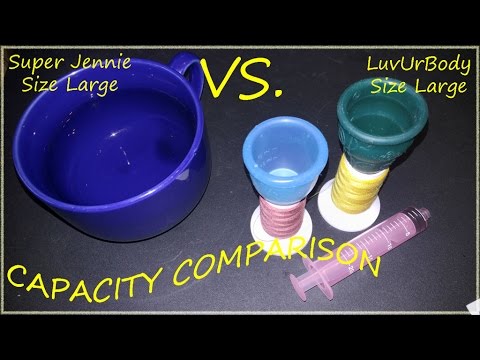 Super Jennie VS LuvUrBody Capacity (Large) Menstrual Cups