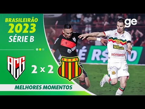 Gols e lances de Atlético-GO x Sampaio Corrêa