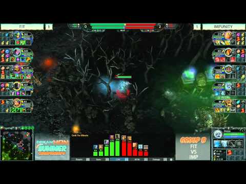 DreamHoN Summer Championships Group B - FiT vs iMp game 3 part 1