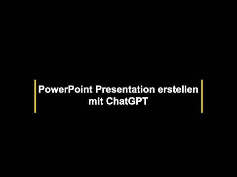 PowerPoint Presentation erstellen mit ChatGPT
