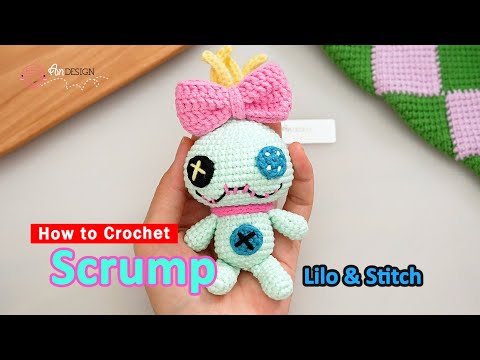 Make Scrump in Crochet – Stitch’s Weird Bestie Comes Alive!💚 Wonky but Cute!