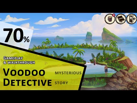Voodoo Detective (Complete walkthrough, no commentary) Mysterious point and click adventure game