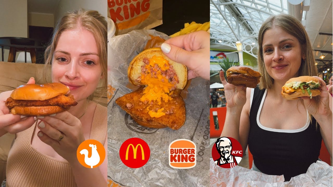 Qual o melhor sanduíche de frango dos Fast Foods? | McDonalds, BK, KFC, Popeyes, etc