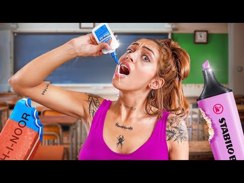 I created edible school supplies