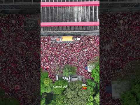 Imagens aéreas mostram multidão em manifestação pró-Lula na Paulista (SP)