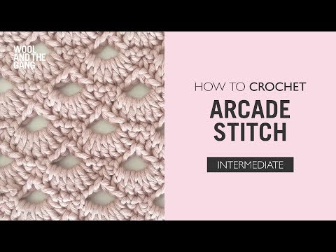 How To: Crochet Arcade Stitch poster