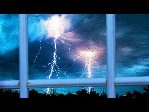 STORMY NIGHT | Rain & Thunder | Peaceful Nature Sounds For Studying or Sleep | White Noise 10 Hours Video