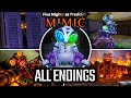 ALL ENDINGS In FNAF Secret Of The Mimic TRUE ENDING GOOD BAD Five Nights At Freddy S Showcase