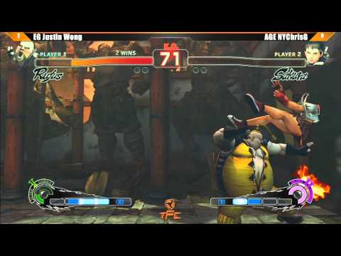 SSF4 AE2012 Winner's Final EG Justin Wong vs AGE NYChrisG - The Fall Classic Tournament