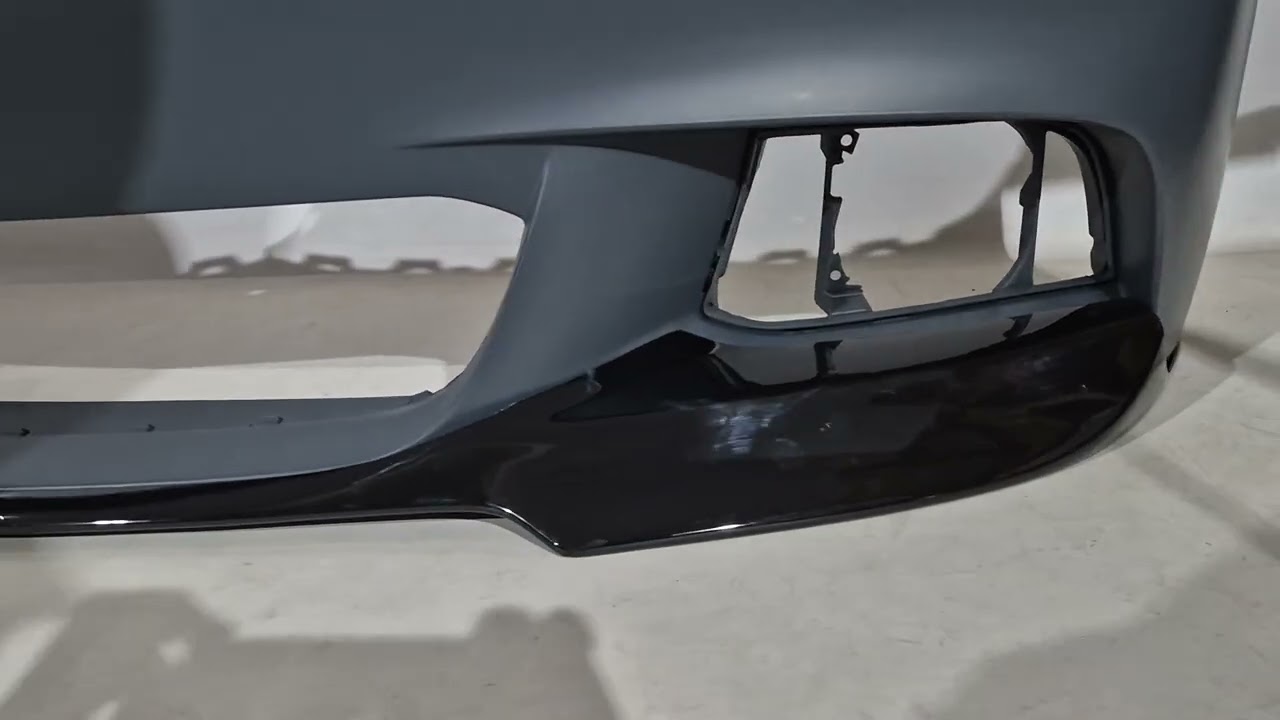 BMW 5 серія F10/F11 2010-2016 рр. Накладка на передній бампер DPT Lip V-3 (Для M-Performance, чорний глянець) Video 3
