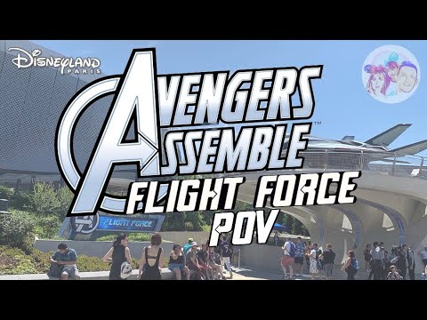Avengers Assemble Flight Force Front Row POV | Full Experience Disneyland Paris Avengers Campus