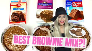 Best Box Brownie Mix Comparison: Ghirardelli vs. Pillsbury vs. Betty Crocker // Lindsay Ann