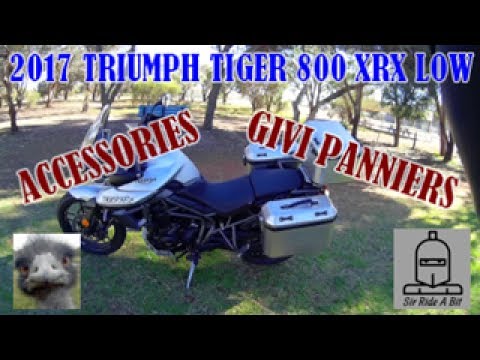 2017 Triumph Tiger 800 XRX Accessories + Givi Luggage