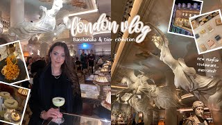 LONDON VLOG | NEW MAYFAIR RESTAURANT, BACCHANALIA, DIOR HARRODS EXHIBITION 🍝