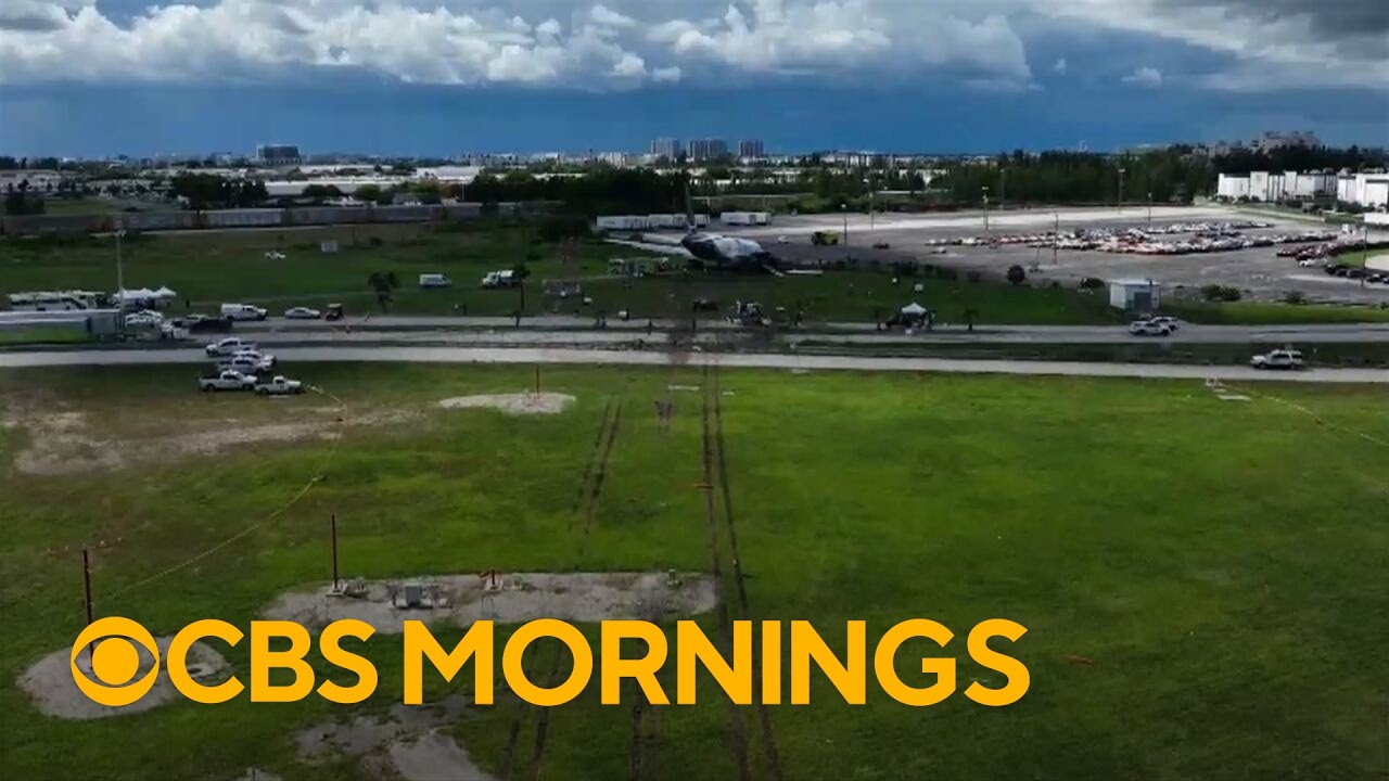 New NTSB video shows how far Amazon plane skidded off runway in deadly crash