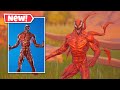 New CARNAGE Skin Gameplay in Fortnite! (Reactive TENDRILS OF CARNAGE)