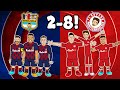 2 8 Bayern Crush Barcelona Champions League Highlights Goals Bayern Munich 2020 MSN 123