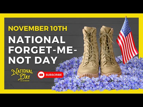 NATIONAL FORGET-ME-NOT DAY | November 10th - National Day Calendar