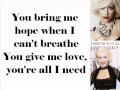 Christina Aguilera - All I Need (Lyrics On Screen ...