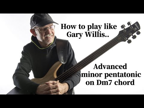 How to play like garywillis Advanced minorpentatonic on Dm7 chord