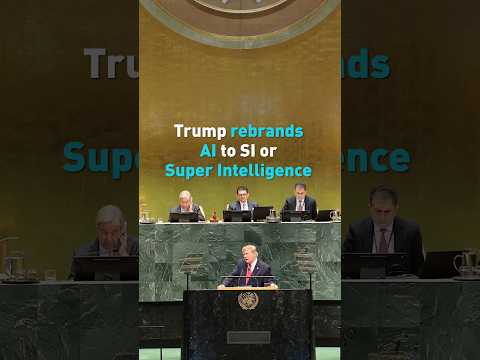 Trump tries to sell rebranded AI to world leaders at UN