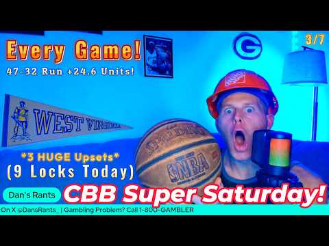 College Basketball Picks (EVERY GAME) - Saturday, March 7th | 9 LOCKS!