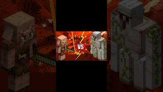Iron Golem VS Piglin 🔥 | Minecraft Nether Fight