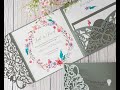 DIY Wedding Invitations - How to assemble Secret Garden Laser Cut Invitation by Imagine DIY