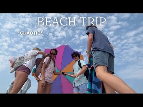BEACH TRIP *chaotic* | vlog