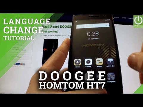 DOOGEE HomTom HT7 - How to Change Language in DOOGEE phone